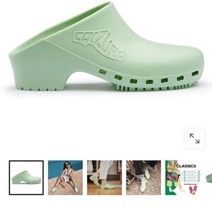 Calzuro Women's Mint Green Clogs